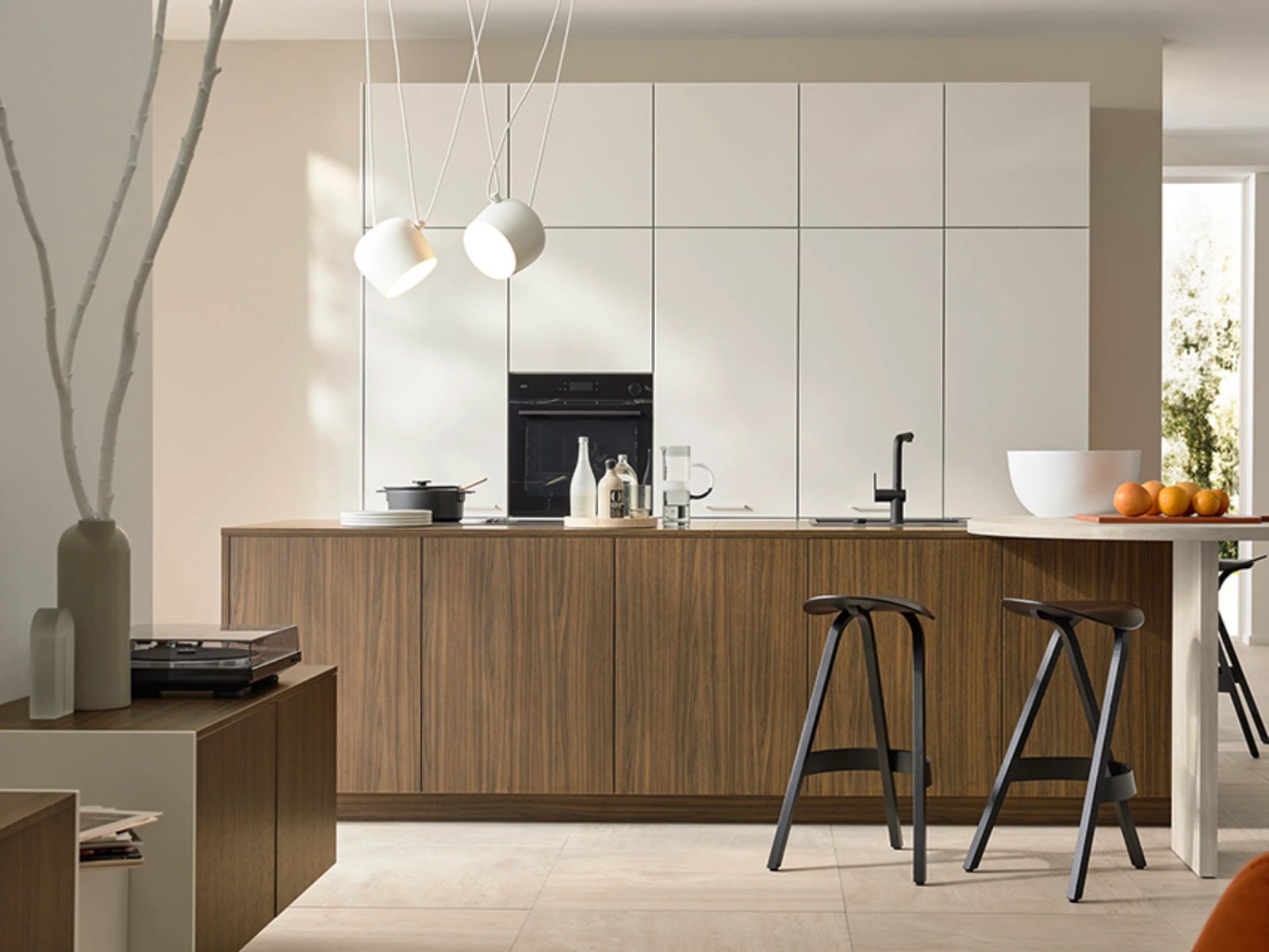 Nolte MANHATTAN kitchen, walnut and havana tones